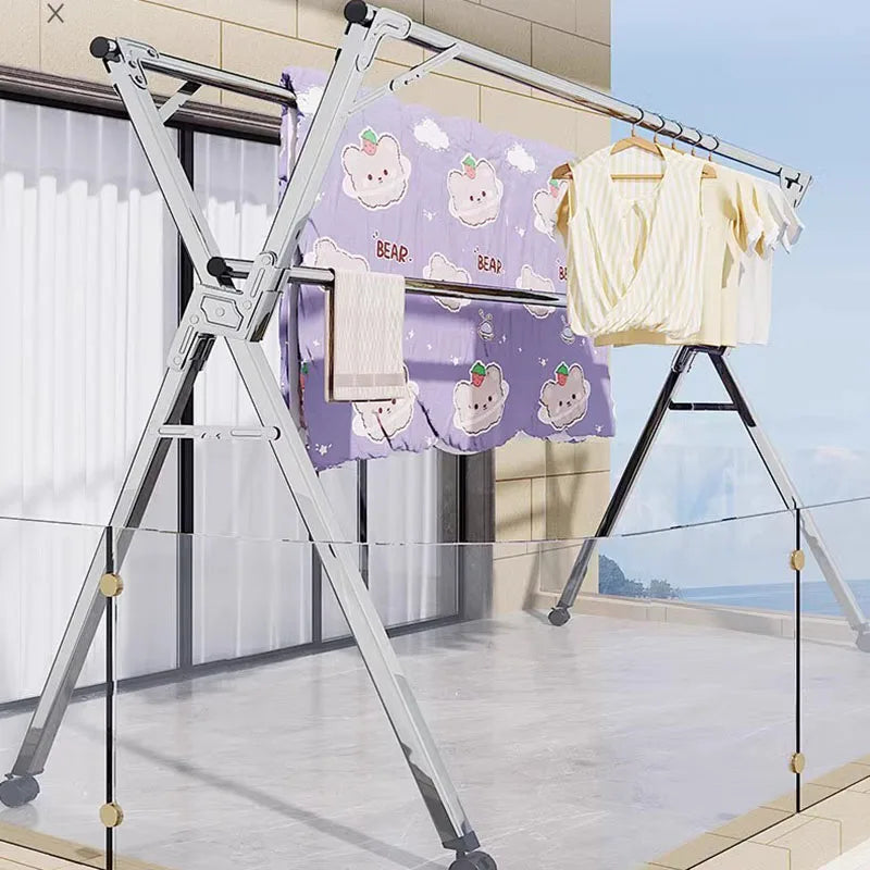Telescopic Clothes Hanger Drying Rack