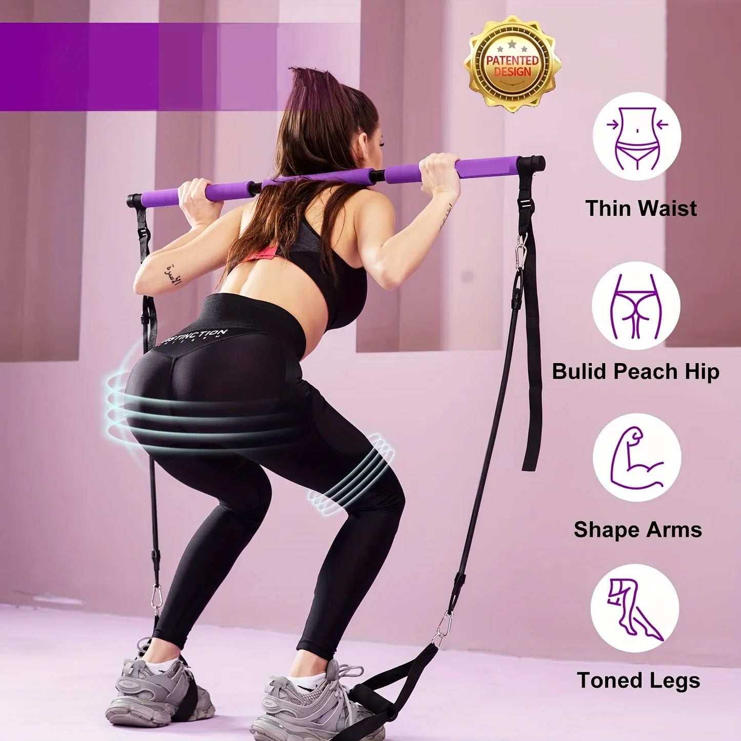 Pilates Bar Kit with Resistance Bands