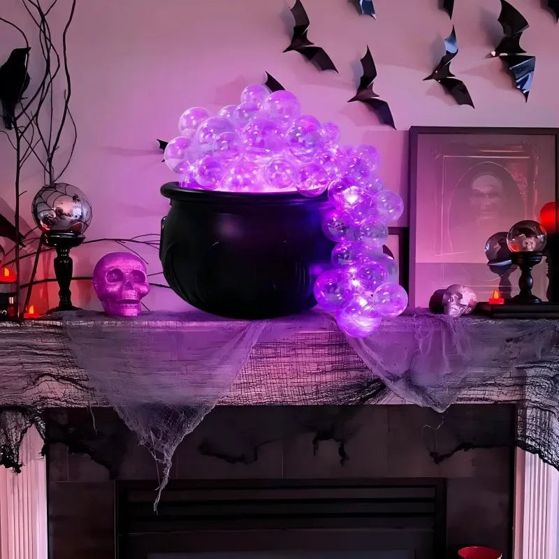 Mini Halloween Witch Bubbling Magic Cauldron