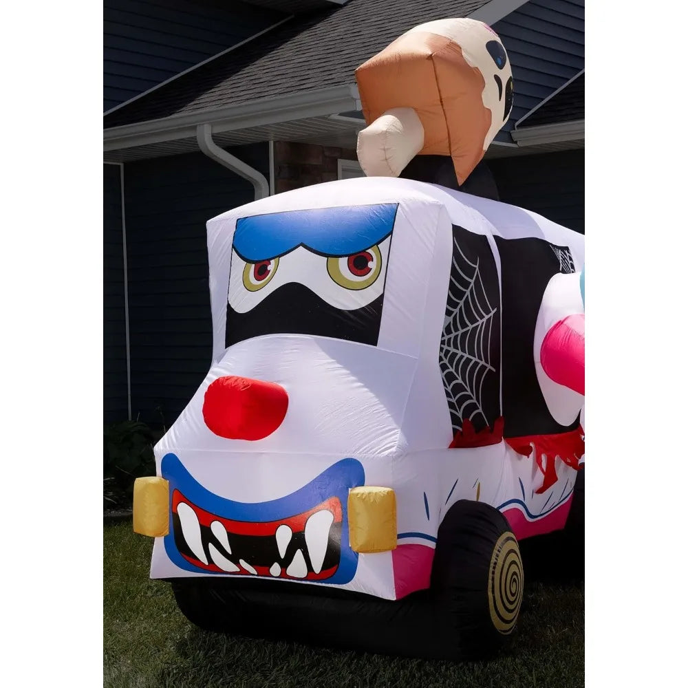 8FT Inflatable Killer Clown Ice Cream Truck