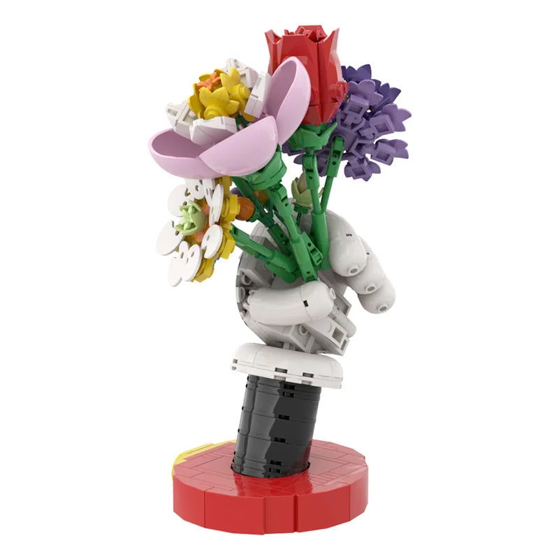 Flower Vase Model Building Blocks