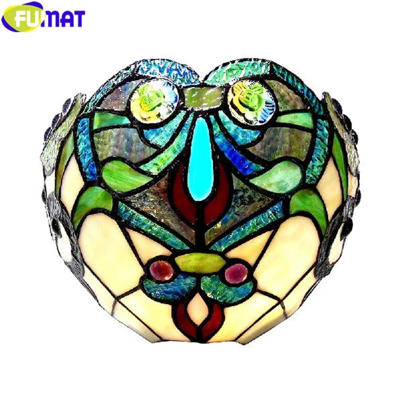 Tiffany Wall Lamp, Stained Glass