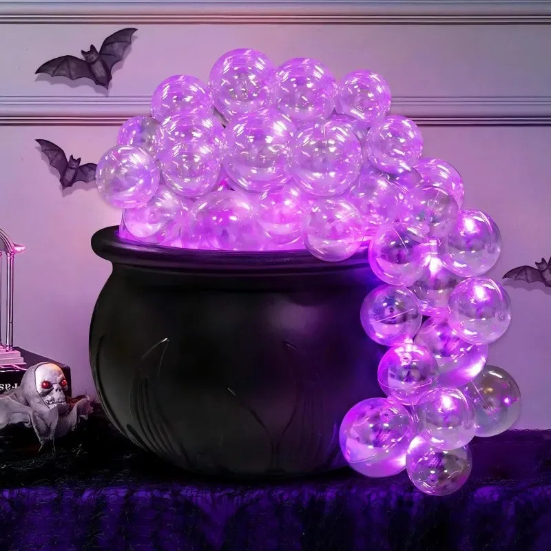 Mini Halloween Witch Bubbling Magic Cauldron