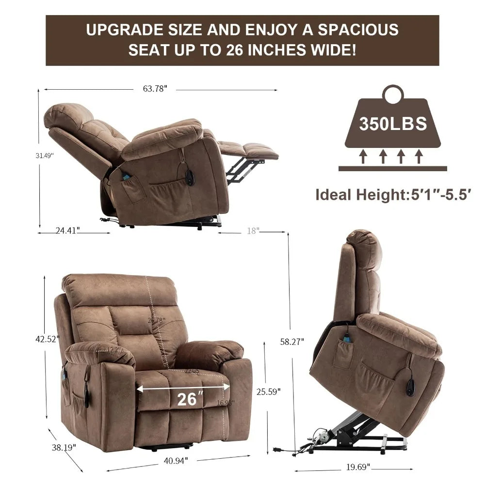 New 2024 Large Massage Recliner Chair with Heat and Massage