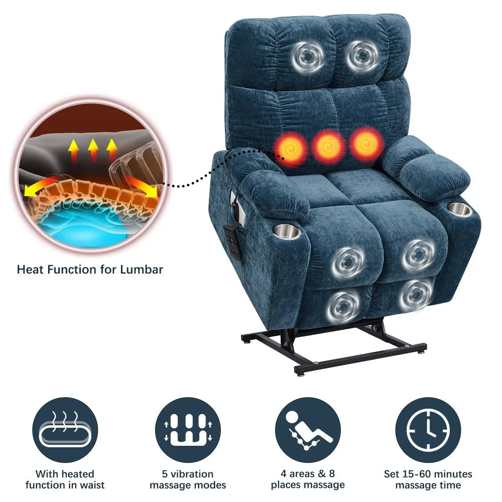 New 2024 Large Massage Recliner Chair with Heat and Massage