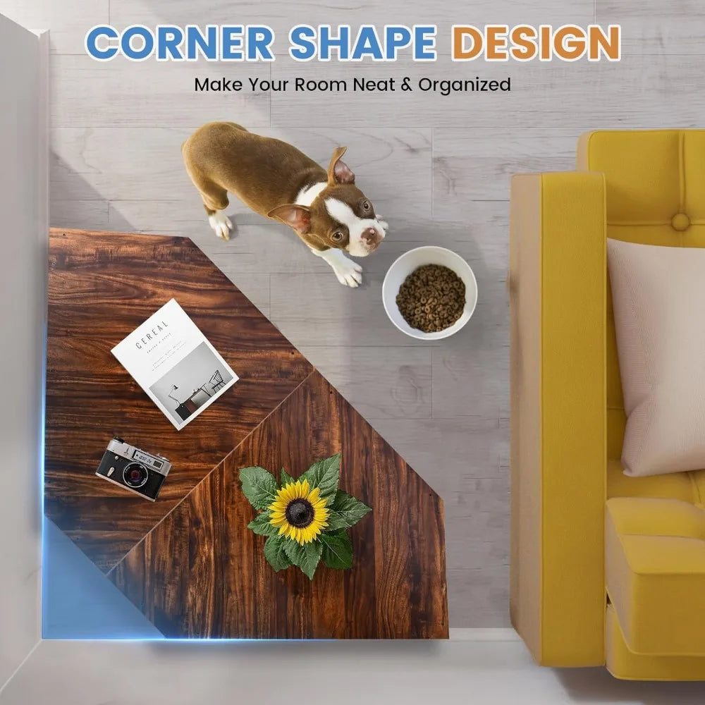 Corner Dog Crate Wooden Furniture