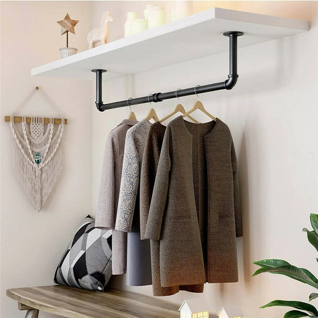 Industrial Pipe Clothes Rack