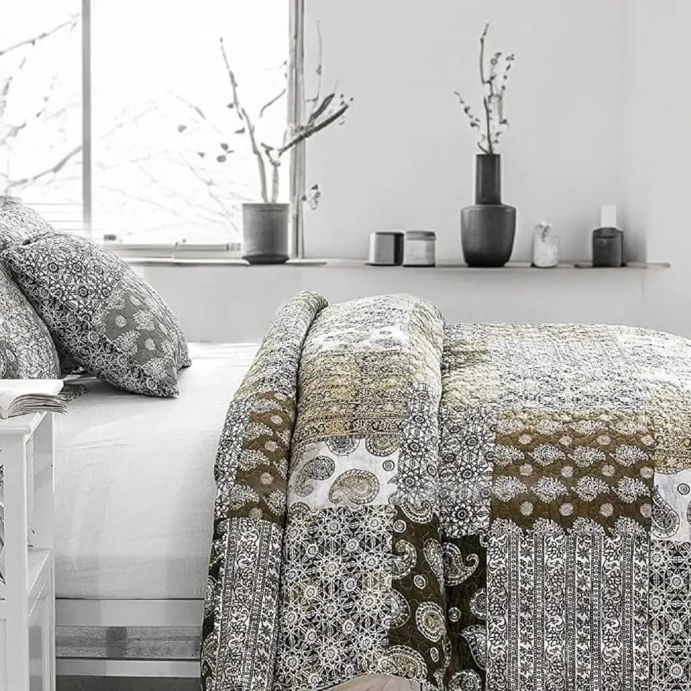 Bohemian Cotton Patchwork - Moroccan dream bedspread