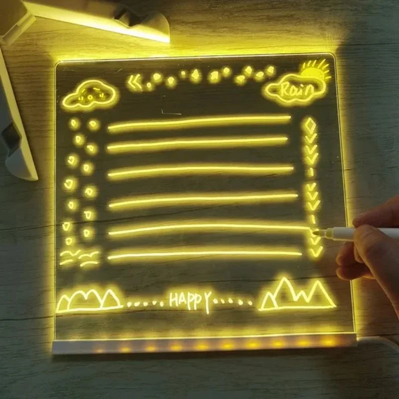 Colorful LED Drawing Board for Kids and Adults