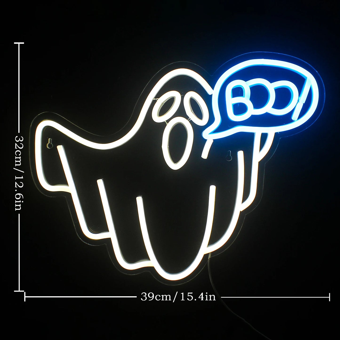 Neon Pumpkin, Ghost or Bat Neon Led Halloween Decoration Sign