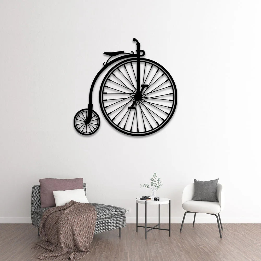 Bicycle Black Metal Cut Out Sign