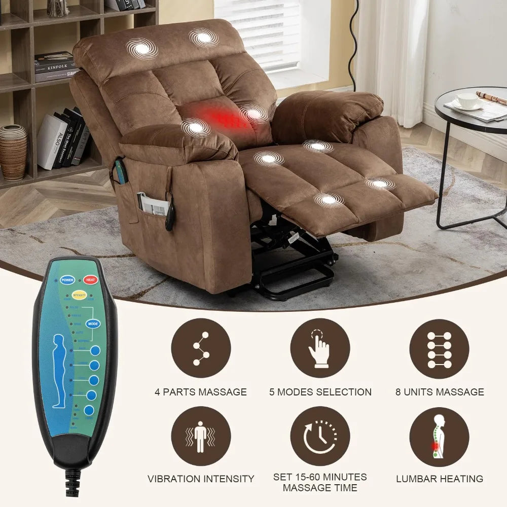 New 2024 Large Massage Recliner Chair with Heat and Massage