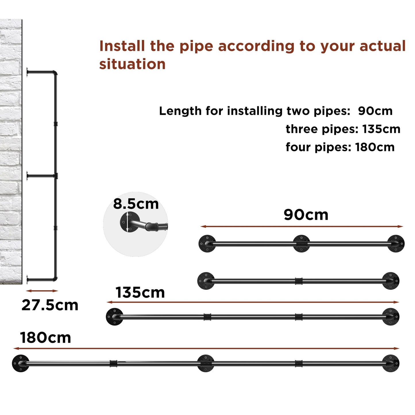 Industrial Pipe Clothes Rack