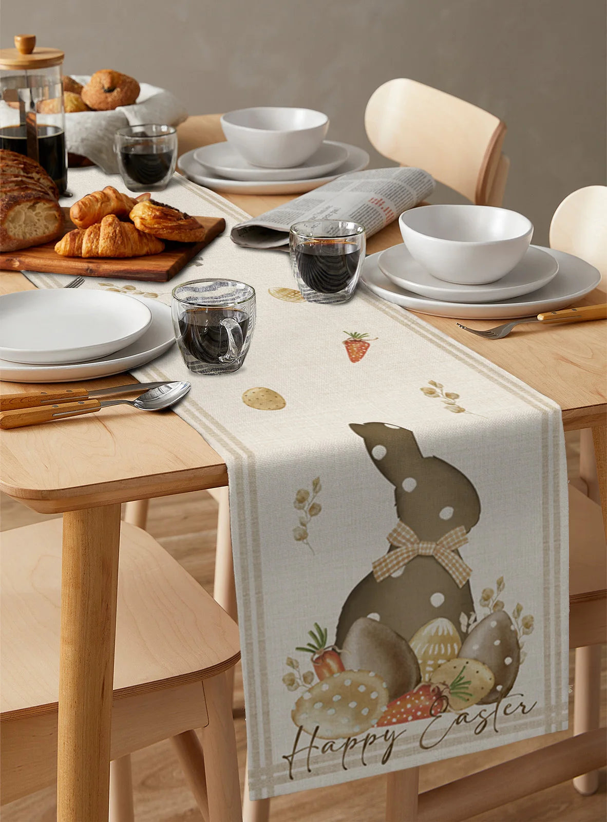 Easter Rabbit Decorative Table Runner