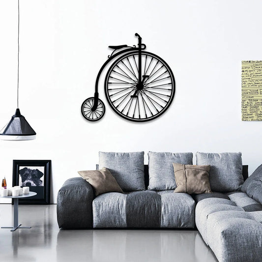 Bicycle Black Metal Cut Out Sign