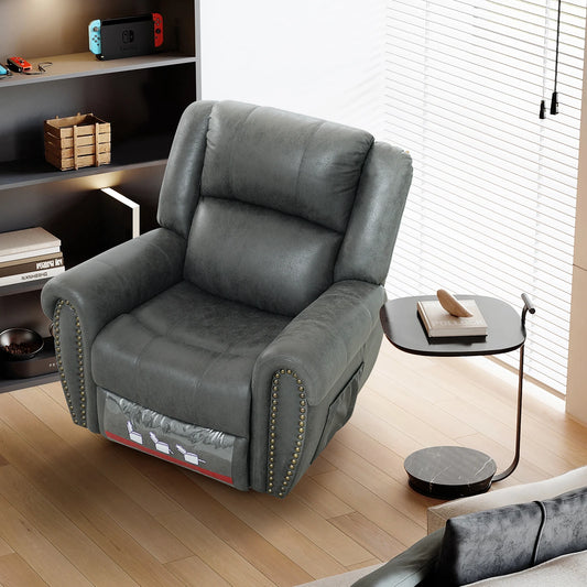 Eskimo Large Power Lift Recliner Chair with Massage and Heat