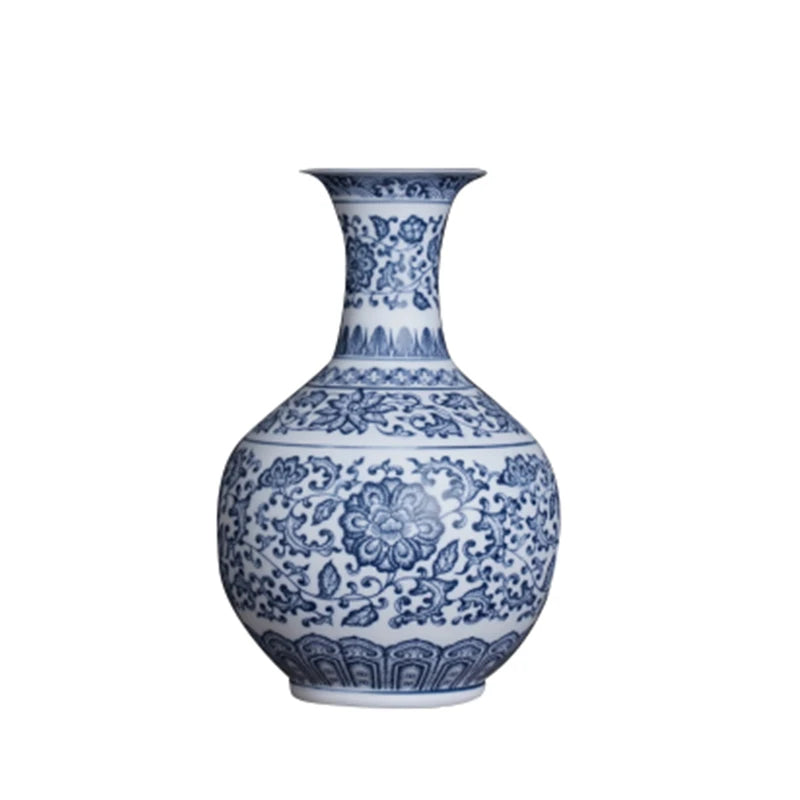 Jingdezhen-Blue and White Porcelain Flower Vases