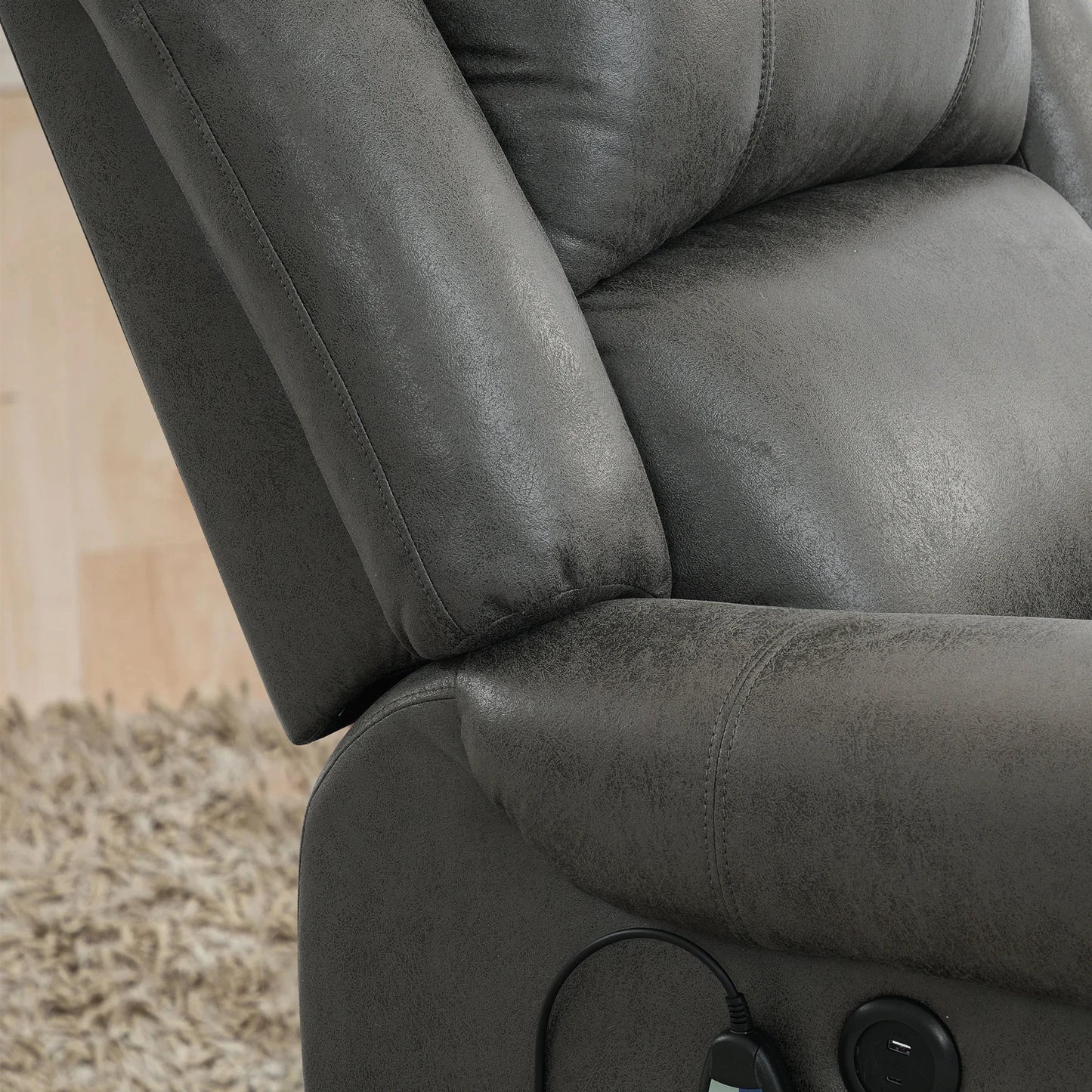 Eskimo Large Power Lift Recliner Chair with Massage and Heat