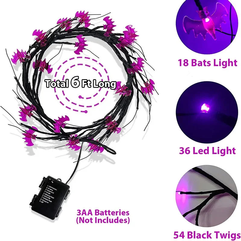 Halloween LED Garland Lights