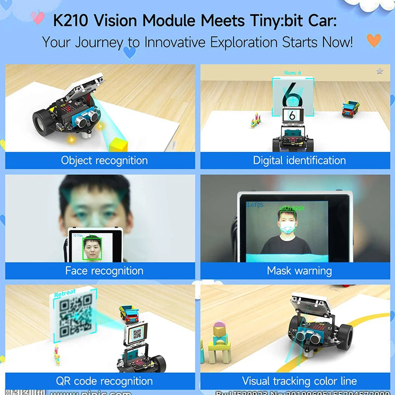 Tiny:bit Pro Smart Robot Car with K210 Module