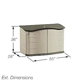 Rubbermaid Small Horizontal Outdoor Storage Shed